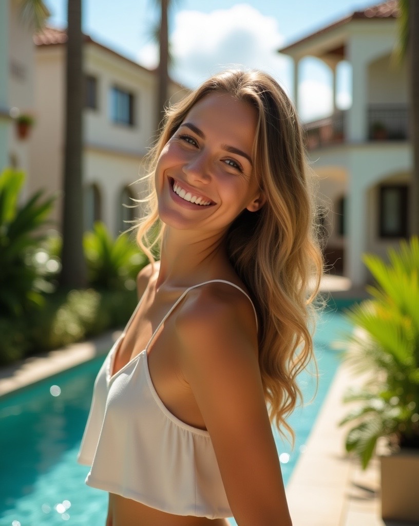 Happy lady