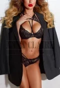 Elite Dubai escorts model Sandra, luxury busty GFE companion